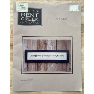 Bent Creek All In A Row Counted Cross Stitch Pattern Chart